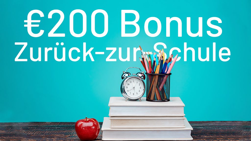 ? €200 Zurück-zur-Schule Bonus mit Freunden teilen