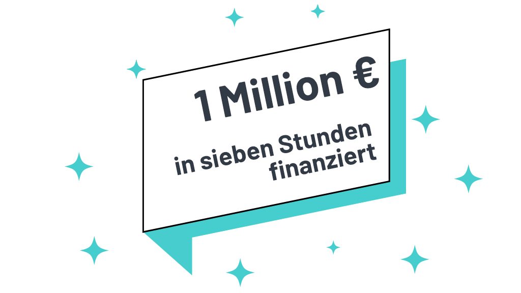 Investment-Rekord: Eine Million Euro in nur sieben Stunden finanziert
